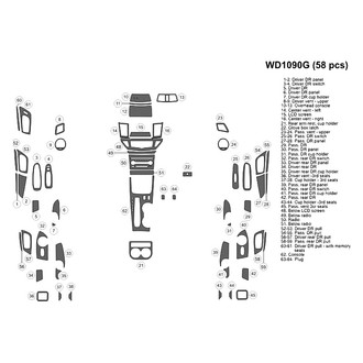 B&I® - 2D Blackwood Large Dash Kit (58 Pcs)