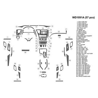 B&I® - 2D Blackwood Large Dash Kit (57 Pcs)