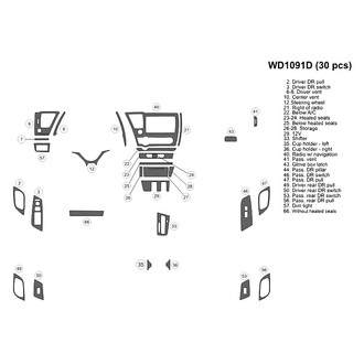B&I® - 2D Blackwood Small Dash Kit (30 Pcs)
