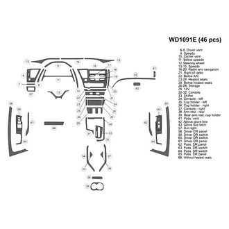 B&I® - 2D Blackwood Large Dash Kit (46 Pcs)