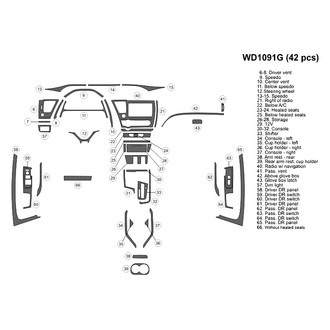 B&I® - 2D Blackwood Large Dash Kit (42 Pcs)