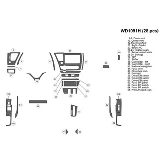 B&I® - 2D Blackwood Small Dash Kit (28 Pcs)