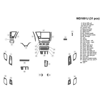 B&I® - 2D Blackwood Small Dash Kit (31 Pcs)