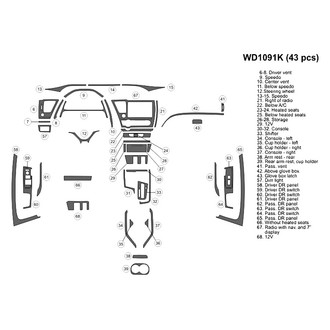 B&I® - 2D Blackwood Large Dash Kit (43 Pcs)
