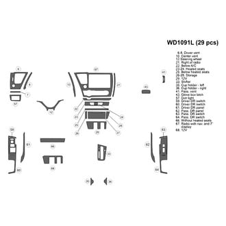 B&I® - 2D Blackwood Small Dash Kit (29 Pcs)