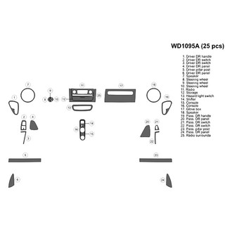 B&I® - 2D Blackwood Large Dash Kit (25 Pcs)