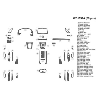 B&I® - 2D Blackwood Large Dash Kit (39 Pcs)