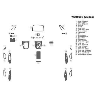 B&I® - 2D Blackwood Small Dash Kit (25 Pcs)