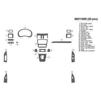 B&I® - 2D Blackwood Small Dash Kit (20 Pcs)