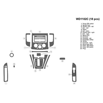 B&I® - 2D Blackwood Small Dash Kit (18 Pcs)