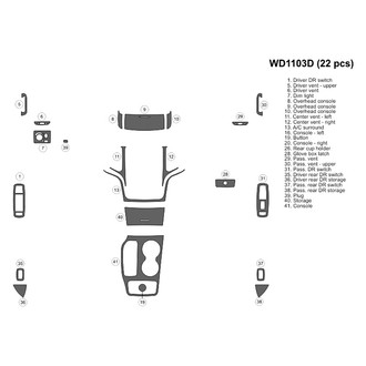 B&I® - 2D Blackwood Small Dash Kit (22 Pcs)