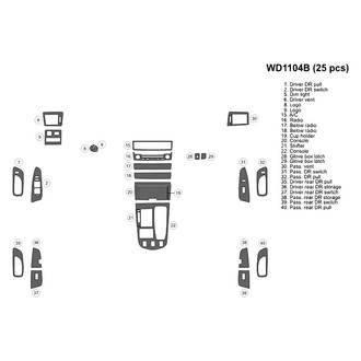 B&I® - 2D Blackwood Small Dash Kit (25 Pcs)
