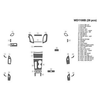 B&I® - 2D Blackwood Small Dash Kit (26 Pcs)