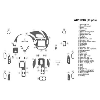 B&I® - 2D Blackwood Large Dash Kit (39 Pcs)