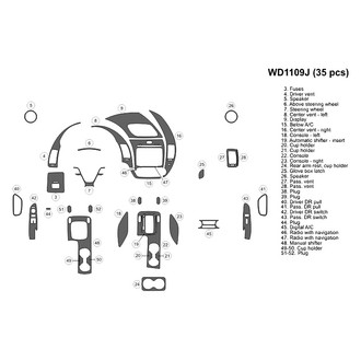 B&I® - 2D Blackwood Large Dash Kit (35 Pcs)