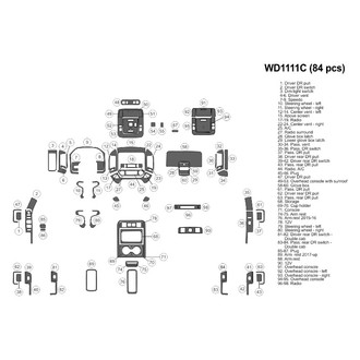 B&I® - 2D Blackwood Large Dash Kit (84 Pcs)