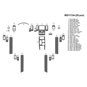 B&I® - 2D Blackwood Large Dash Kit (26 Pcs)