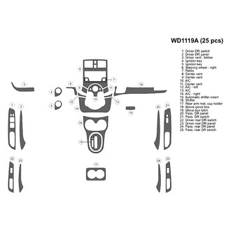 B&I® - 2D Blackwood Large Dash Kit (25 Pcs)
