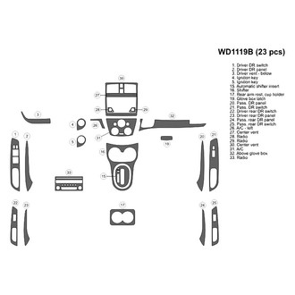 B&I® - 2D Blackwood Large Dash Kit (23 Pcs)