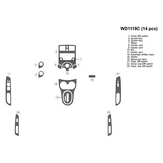 B&I® - 2D Blackwood Small Dash Kit (14 Pcs)