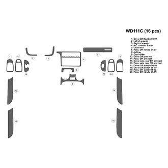 B&I® - 2D Blackwood Full Dash Kit (16 Pcs)