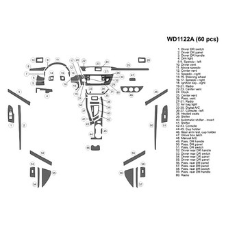 B&I® - 2D Blackwood Large Dash Kit (60 Pcs)