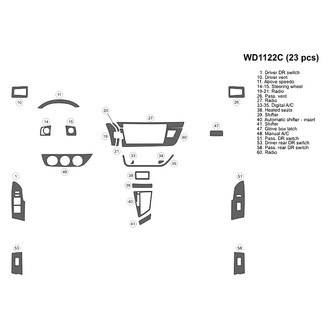 B&I® - 2D Blackwood Small Dash Kit (23 Pcs)