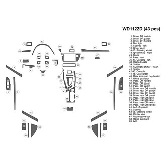B&I® - 2D Blackwood Large Dash Kit (43 Pcs)