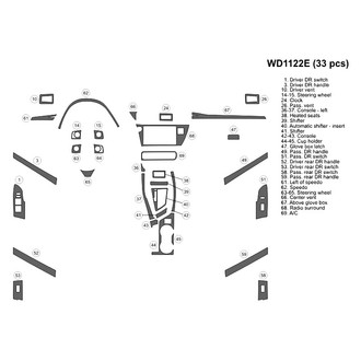 B&I® - 2D Blackwood Medium Dash Kit (33 Pcs)
