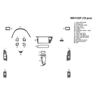 B&I® - 2D Blackwood Small Dash Kit (19 Pcs)