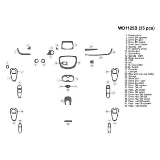 B&I® - 2D Blackwood Small Dash Kit (35 Pcs)