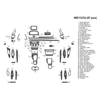B&I® - 2D Blackwood Large Dash Kit (59 Pcs)