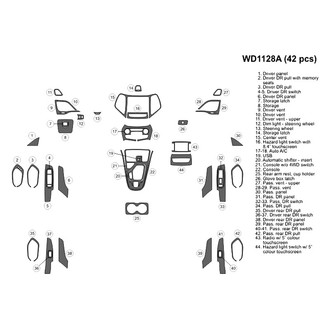 B&I® - 2D Blackwood Large Dash Kit (42 Pcs)