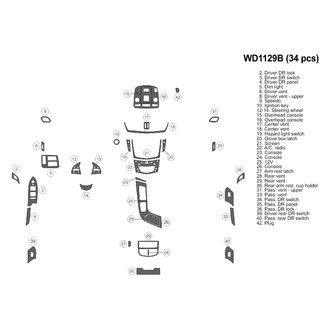 B&I® - 2D Blackwood Small Dash Kit (34 Pcs)