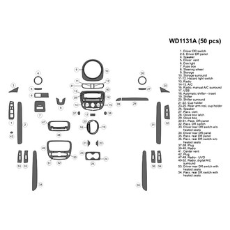 B&I® - 2D Blackwood Large Dash Kit (50 Pcs)