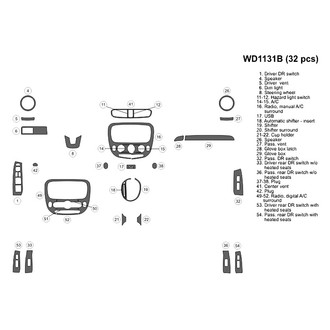 B&I® - 2D Blackwood Small Dash Kit (32 Pcs)