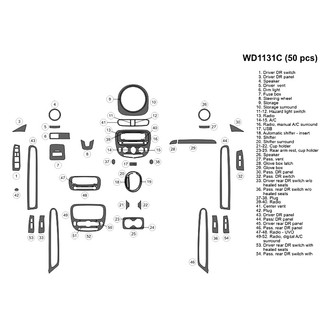 B&I® - 2D Blackwood Large Dash Kit (50 Pcs)