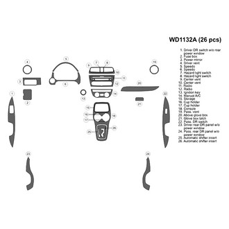 B&I® - 2D Blackwood Large Dash Kit (26 Pcs)