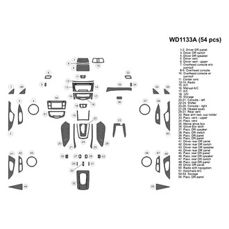 B&I® - 2D Blackwood Large Dash Kit (54 Pcs)