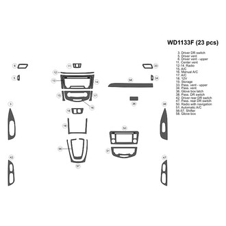B&I® - 2D Blackwood Small Dash Kit (23 Pcs)