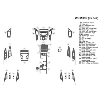 B&I® - 2D Blackwood Small Dash Kit (35 Pcs)