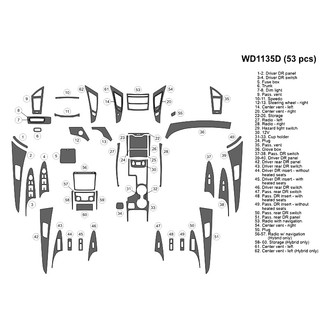 B&I® - 2D Blackwood Large Dash Kit (53 Pcs)