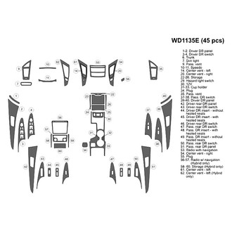 B&I® - 2D Blackwood Medium Dash Kit (45 Pcs)