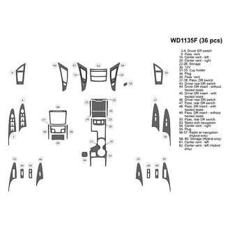 B&I® - 2D Blackwood Small Dash Kit (36 Pcs)