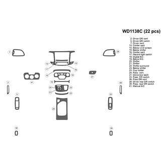 B&I® - 2D Blackwood Small Dash Kit (22 Pcs)
