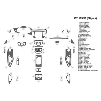 B&I® - 2D Blackwood Large Dash Kit (38 Pcs)