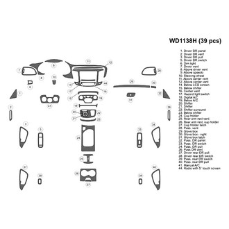B&I® - 2D Blackwood Medium Dash Kit (39 Pcs)