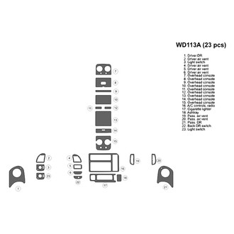 B&I® - 2D Blackwood Main Dash Kit (23 Pcs)