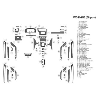 B&I® - 2D Blackwood Large Dash Kit (68 Pcs)