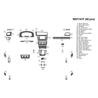 B&I® - 2D Blackwood Small Dash Kit (42 Pcs)